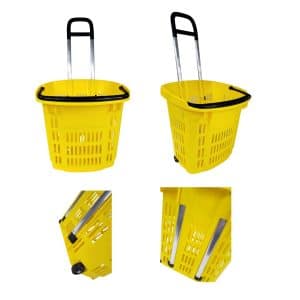 Vedettävä ostoskori teleskooppikahvalla 35L - Image 3