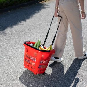Vedettävä ostoskori teleskooppikahvalla 34L - Image 3
