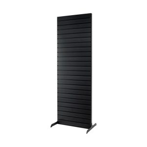 FlexiSlot® Slatwall Display "Construct Straight", mustalla kehyksellä