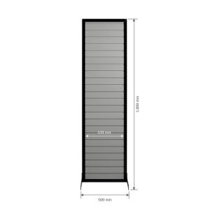 FlexiSlot® "Construct Slim", mustalla profiililla - Image 6