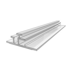 Kiinnityskisko hyllyn takareunaan "PEK 25" - "MP" sarjalle - Image 3