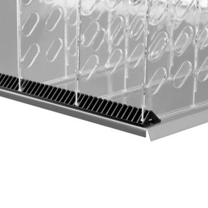 Kiinnitysprofiili hyllyn takareunaan "ROS"