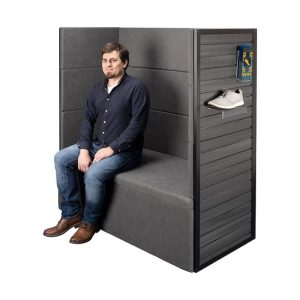 FlexiSlot® Slatwall Exhibition Seating "Construct Black" - Image 3