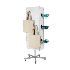 Mobile FlexiSlot® Slatwall tuoteteline - pyörivä - Image 3