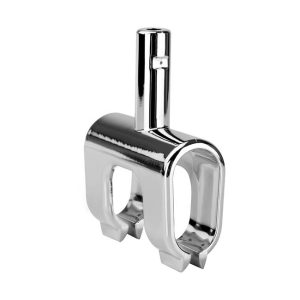 Poster Holder for Flattened Oval Tubes, chrome coloured