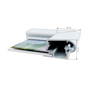 SnapFrame alumiini julistekehys, 32 mm profiili - Image 4