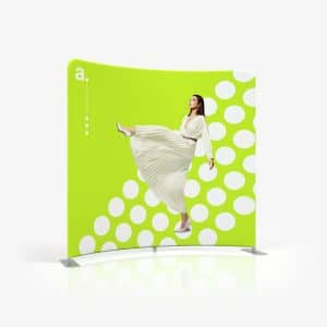 adWall Vario Curved Premium näyttelyseinä