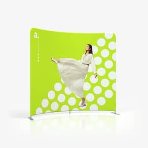 adWall Vario Curved Light näyttelyseinä