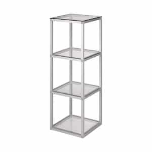 Hyllykkö "Construct" 4 akryyli tasolla